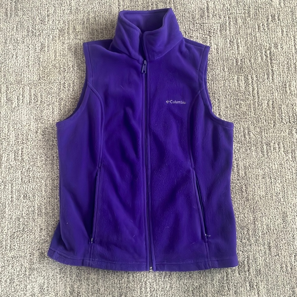 Purple Columbia fleece vest